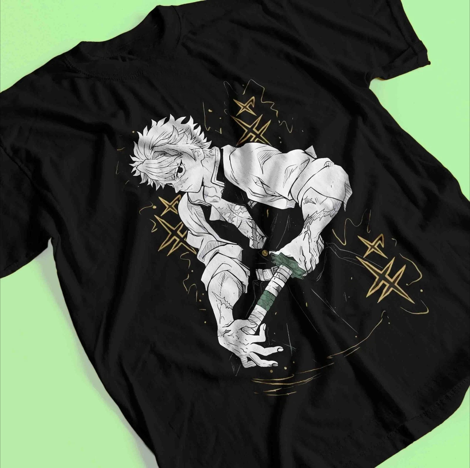 Neues 2026 Demon Slayer Shirt Sanemi Shinazugawa T-Shirt Tanjiro T-Shirt Sommer Herren- und Damen-T-Shirt Top