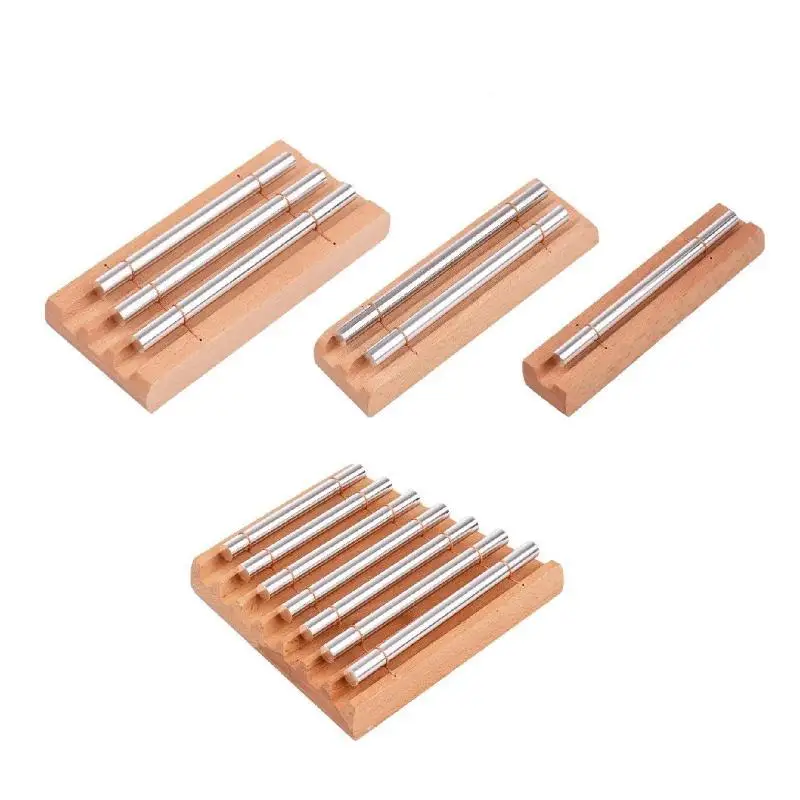 ~Wooden Chime Set With Metal Tubes And Mallets For Kids Music Enlightenment Early Education Play