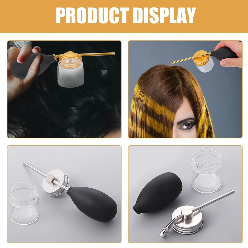 2 Pcs Hair Powder Bottle Puff Mist Spray for Professional Dispenser Fibers Applicator Household Sprayer Portable Blower