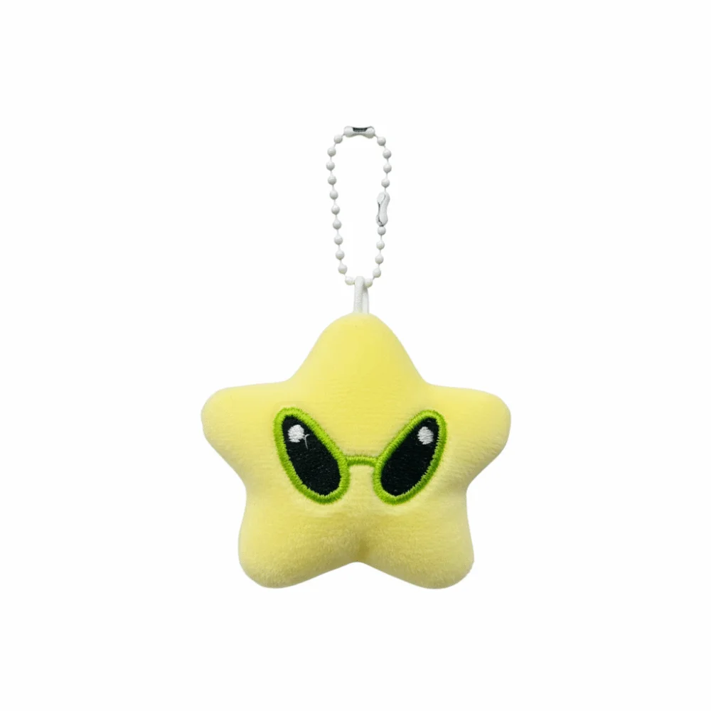 Cute Soft Backpack Pendant Cute Star Mini Mobile Phone Rope Adorable Kawaii Style Alien Cat Keychain Accessories Gifts