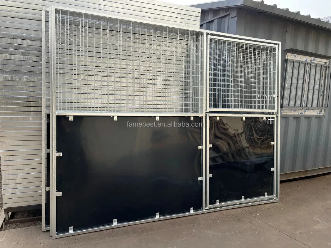 Top Quality Wire Mesh HDG Portable Horse Box Equine Stalls