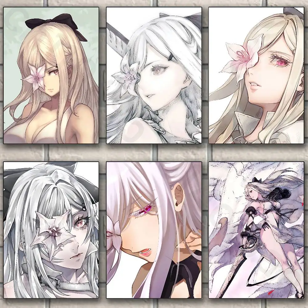 

Game D-Drakengard 3 Zero Poster Fancy Poster Wall Sticker for Living Room Bar Vintage Decorative Painting