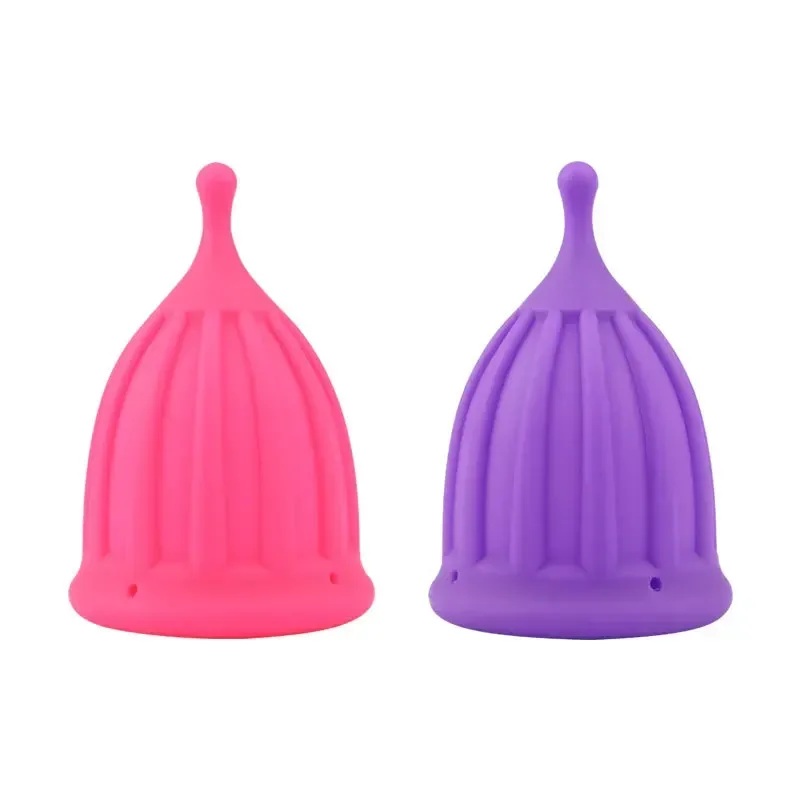 Silicone Booster Menstrual Cup for Women Built-in Monthly Period Cup Catheter During Menstruation Aplicador De Copa Menstrual