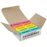 Neon Wedge Eraser, 30 Contagem