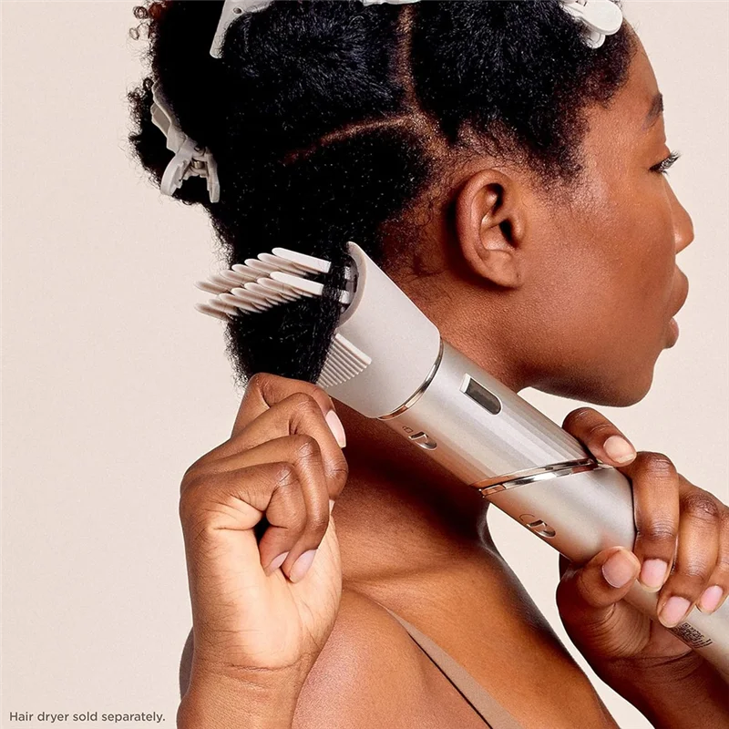 

KB-расческа с широкими зубьями и противолетающая насадка для Shark XSKHD4PA/XSKHD4WTCA Flexstyle Series, воздушный инструмент для укладки волос, насадка