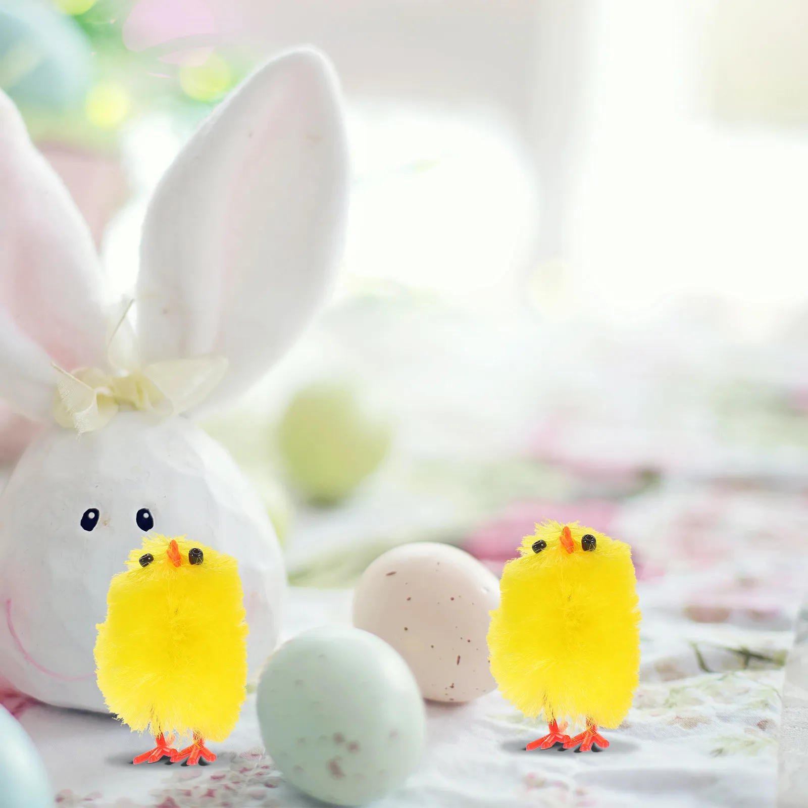 

36Pcs Mini Easter Chicks Stuffed Animal Realistic Adorable Home Party Garden Decoration Small Chick Ornament Easter Favor