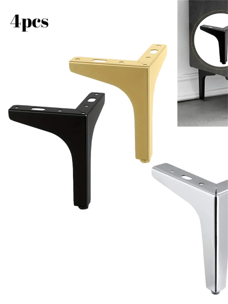 4Pcs 15cm Modern Metal Coffee Table Legs For Furniture Sofa Legs Bed Chair Desk Dresser Bathroom Cabinet Replacement Feet