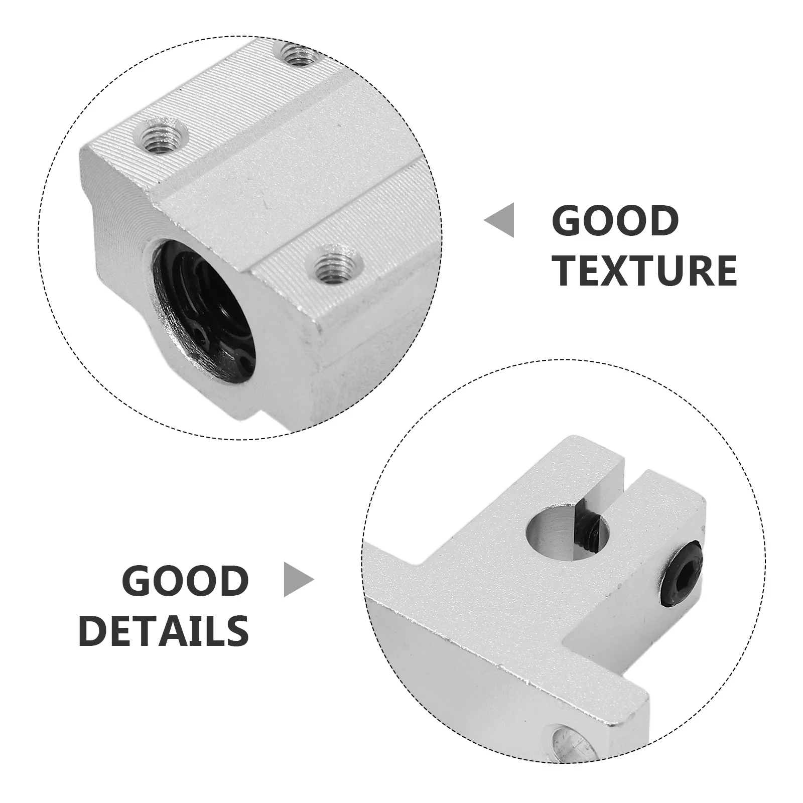 1 Set 8Mm Optical Axes Guide Rod Linear Bearing Blocks Kit For 3D Printer Stainless Steel Shaft Support Slider Parts Assembly 3D