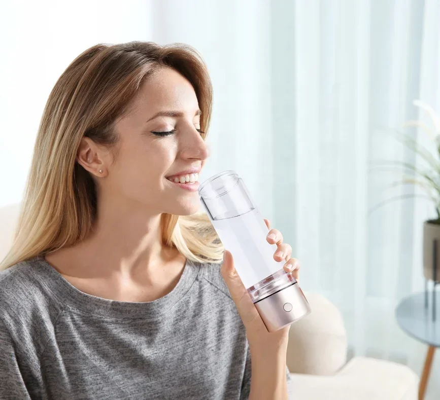 

SPE PEM Hydrogen Electrolyzed water h2 generator portable hydrogen inhalation machine outdoor use gifts for parents friends OEM