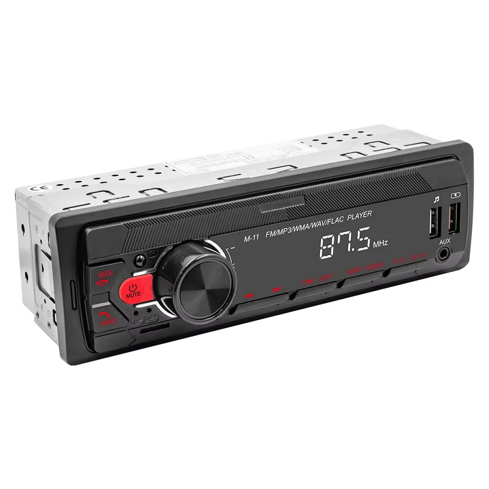BQCC Car Radio Stereo Player Digital Bluetooth Car MP3 Player FM Radio Stereo Audio Music USB/SD with Built-in AUX Input