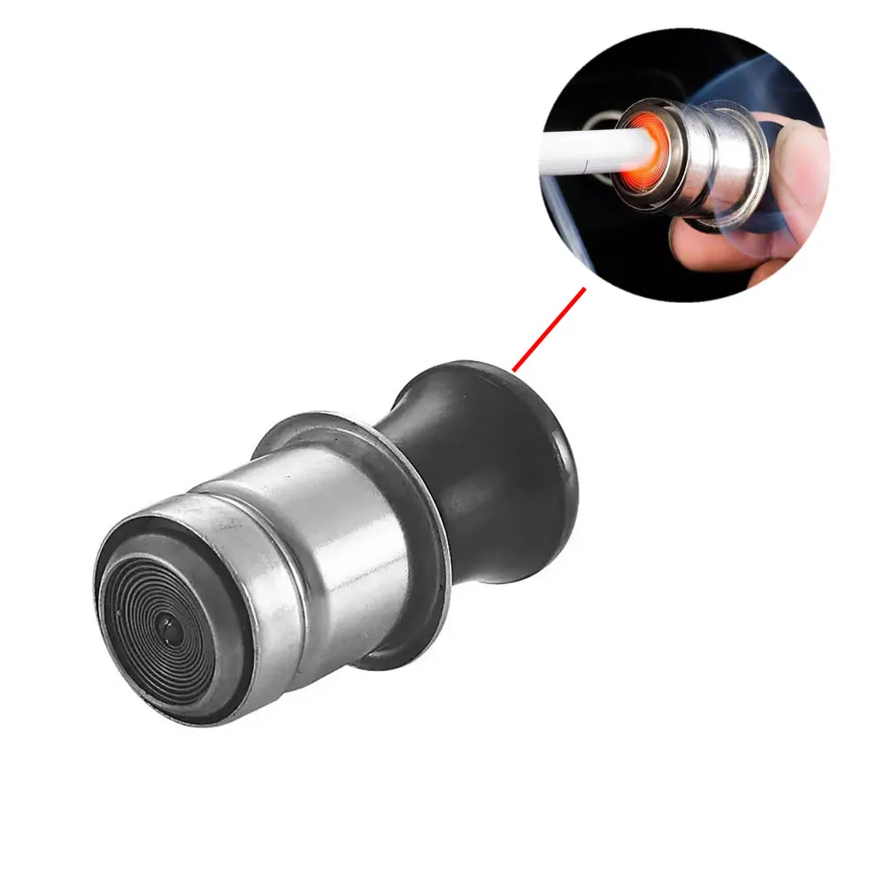 Suprimentos automotivos carro 12v universal isqueiro plug eletrônico cabeça de cigarro isqueiro