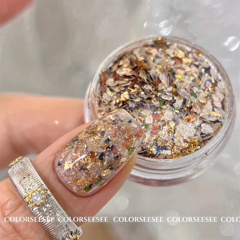 قطعة واحدة من مزيج بريق الميكا البحري العتيق - روك آند سيكوين لفن الأظافر والعناية بالقدم واليدين #1