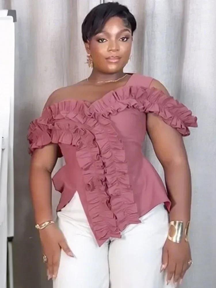 

Африканские топы для женщин, элегантные Дашики 202, осень-весна-лето, женская традиционная африканская одежда с открытыми плечами, наряды