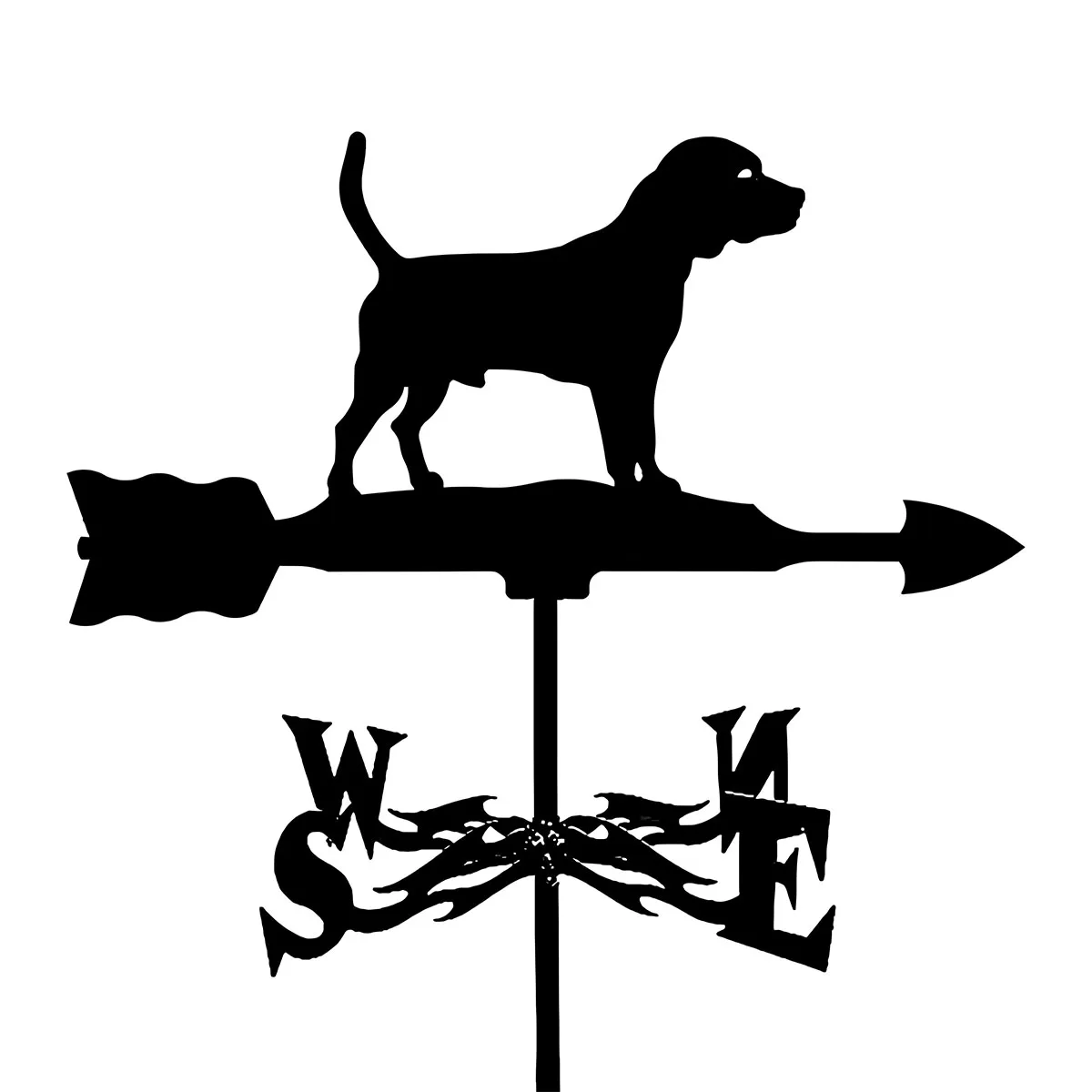 

Weather Vane Roof Mount, Metal Weathervane Wind Vane Wind Direction Indicators ﻿for Shacks, Farmhouses, Patio, Courtyards Decor