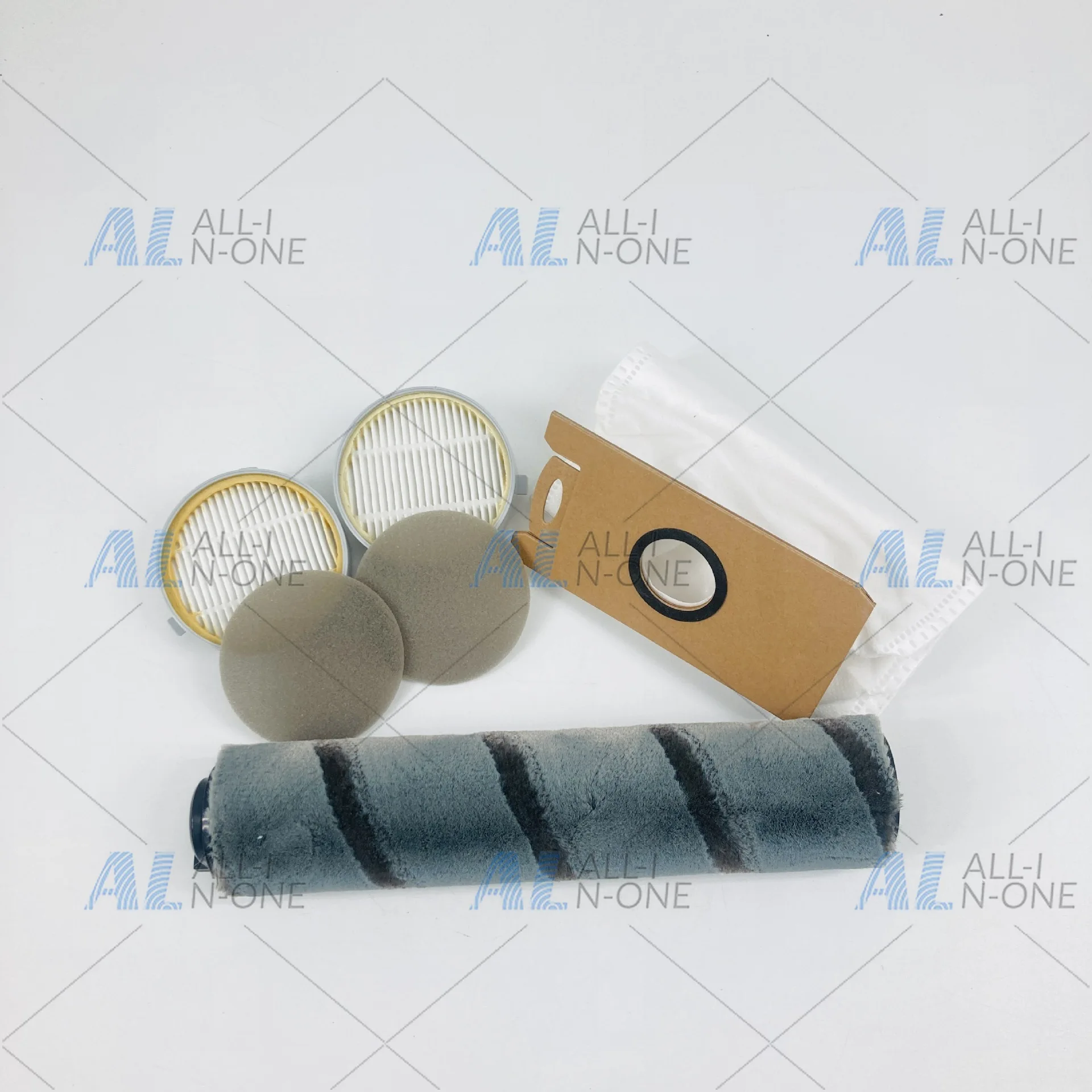 Replacement Soft Fleece Main Brush Roller, HEPA Filter Sponge, and Dust Bag for H4 Vacuum Cleaner
