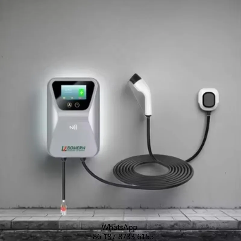 

Bomern Type2 AC EV Charger Wall-mounted Electric Car Charging Station 7Kw 11Kw 22Kw Fast Charging