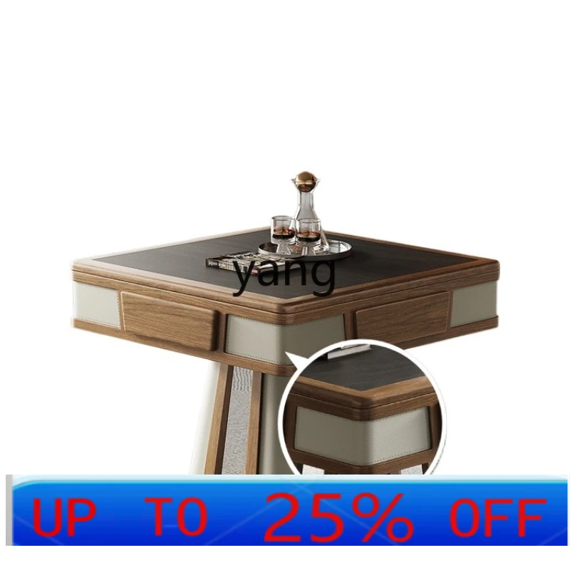 

LMM solid wood automatic household mahjong table dining table dual-purpose multi-function