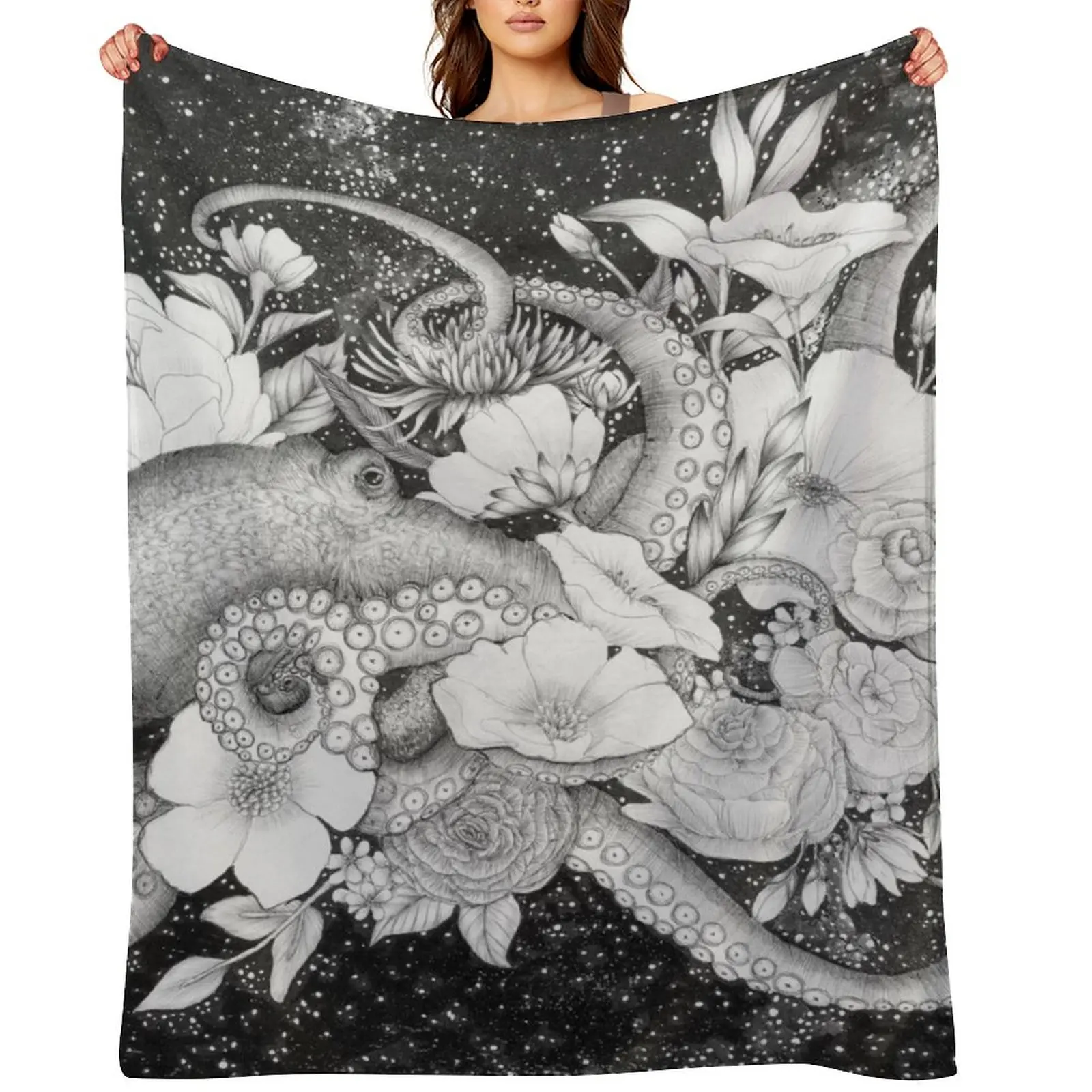 

Magic Ocean: The Octopus Throw Blanket Hairy Sofa Giant Sofa for babies Blankets