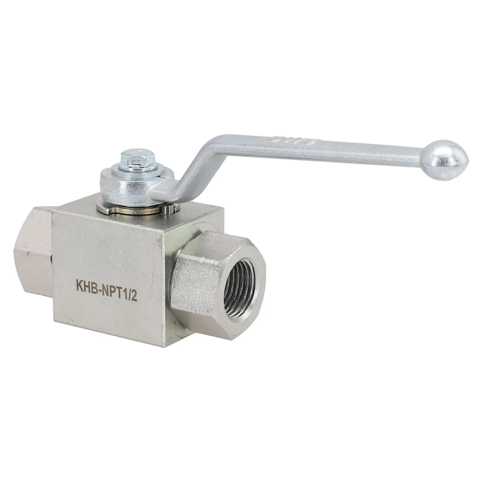 NPT Thread Hydraulic Ball Valve Carbon Steel Construction Chrome Plated Finish Shut-off Function NPT Thread Ball Valve NPT 1 4