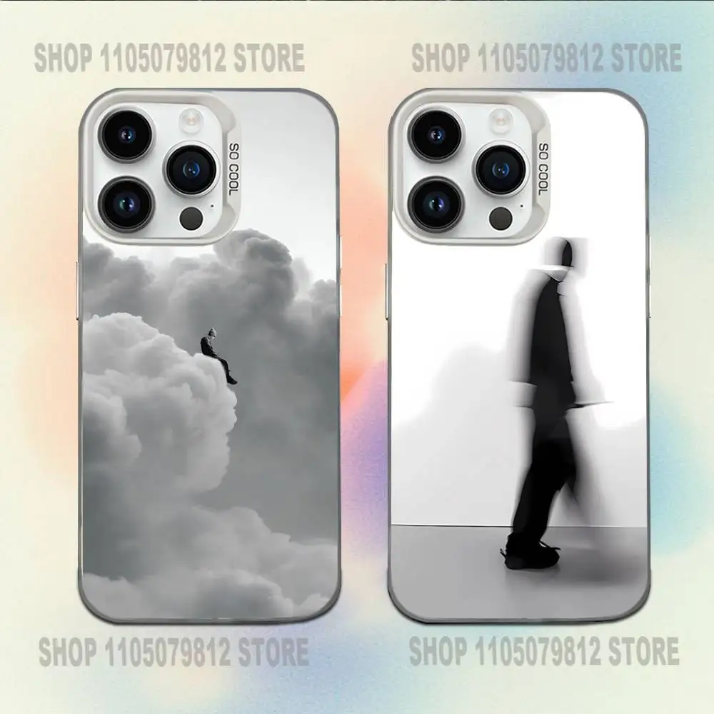 

Black white artistic conception Phone Case For iPhone 16,15,14,13,12,11,Mini,Pro,E,MAX White Candy Matte Shockproof Cover