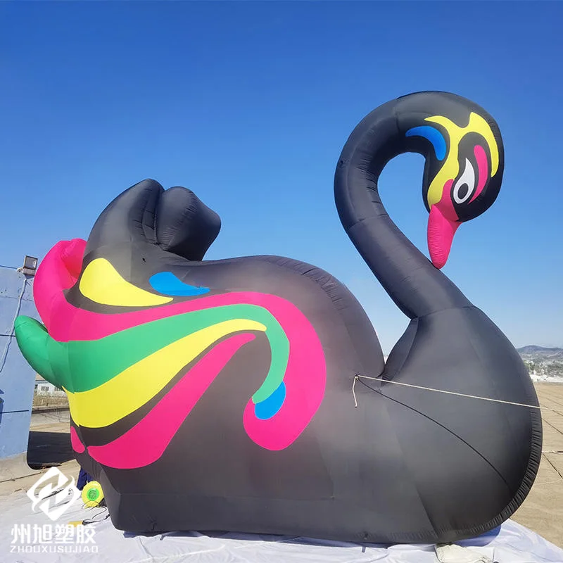 

Надувные лебеди, воздушные модели на основе животных с выдувными устройствами, реквизит для квадратных украшений торгового центра на открытом воздухе.