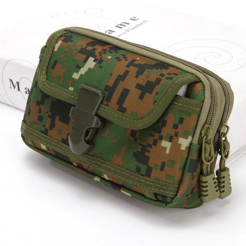 Tactical Molle Pouch Belt Waist Bag Military Small Pocket Outdoor Mobile Phone Pouch For 7'' Phone Hunting Travel Camping Bags