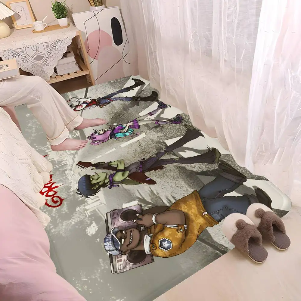 Music Cool Band G-gorillaz Room Mats Anti-slip Absorb Water Long Strip Cushion Bedroon Mat Household Carpets
