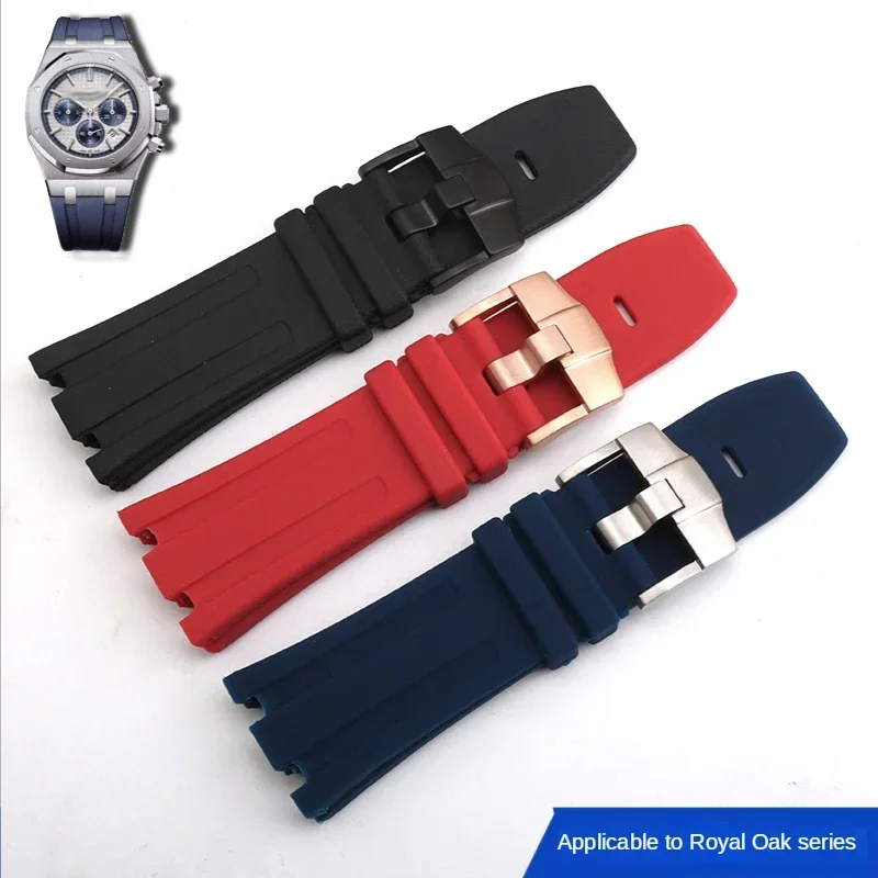 Silicone Watch Strap for AP Royal Oak Offshore Rubber 15703 15707 26020 26170 26067 26470 26471 26474 26237 26703 Watchband 28mm