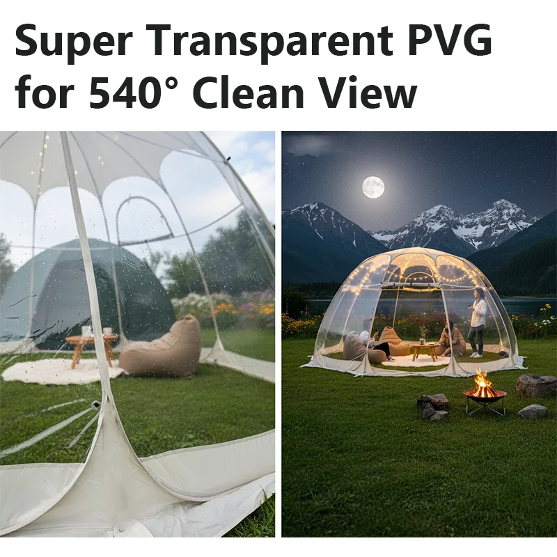 Large Clear Bubble Tent 4-6 Person Pop Up PVC Dome Shelter Backyard Patio Camping Picnic Wedding Photo Booth Instant image 3