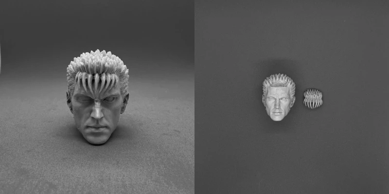 1/6 Scale Resin Diecast Head Sculpture Model Film Characters Head Carving Fit 12'' Action Figure Unassembled Unpainted