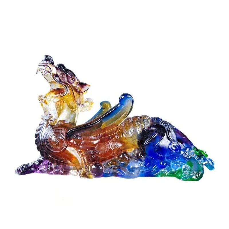 

Glazed desktop ornament Crystal desktop ornament Glazed wealth beast