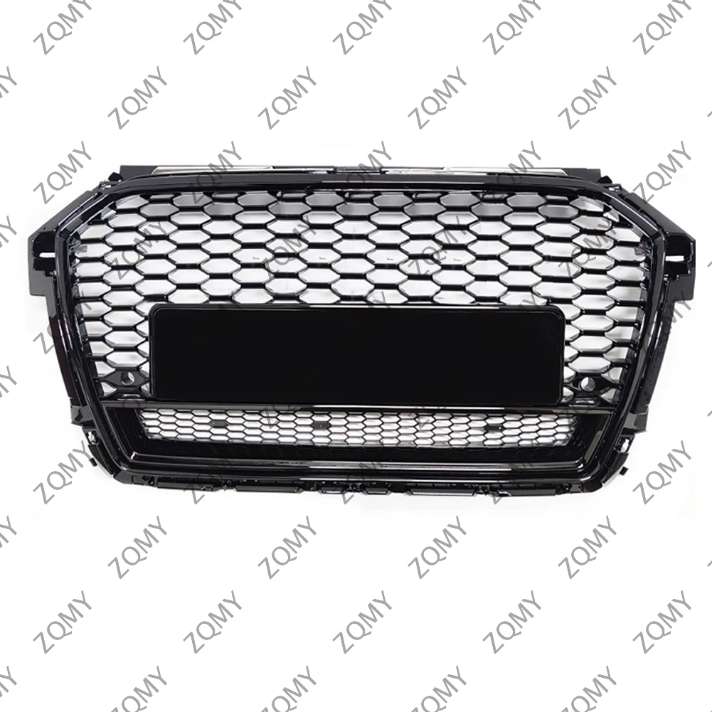 

With/Logo For Audi A1/A1L/S1 2016 2017 2018 Car Front Bumper Grille Centre Panel Styling Upper Grill (Modify RS1 style)