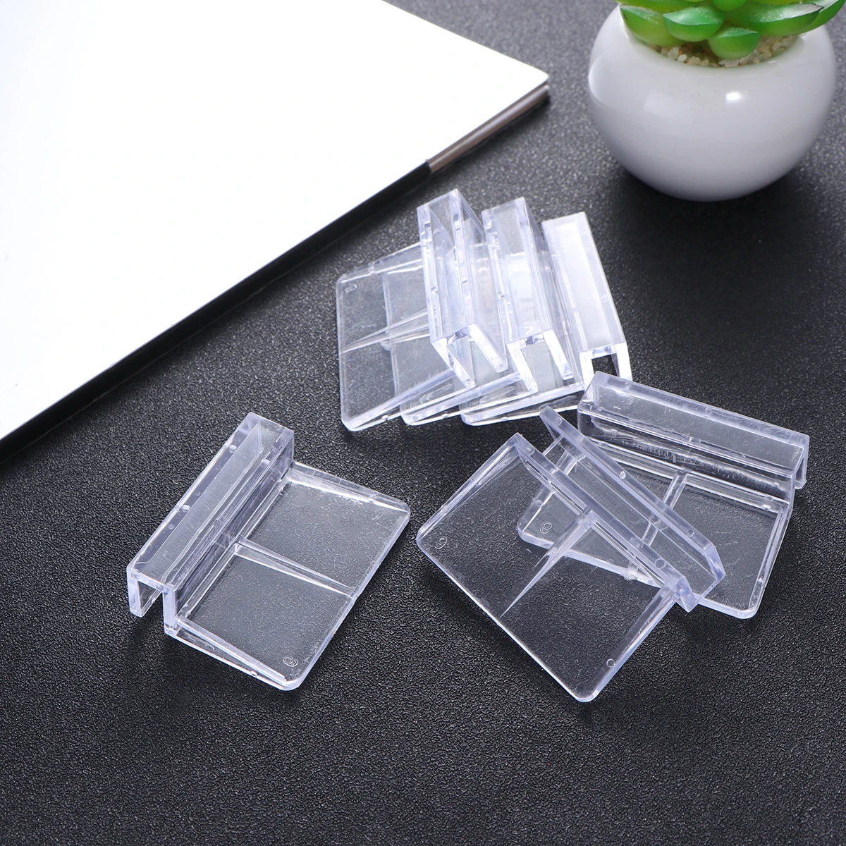 

12 Pcs Cover Support Acrylic Bracket Rack Aquarium Holder 6-12mm Glass Fish Tank Bracket Tank Plate Pet Supplies