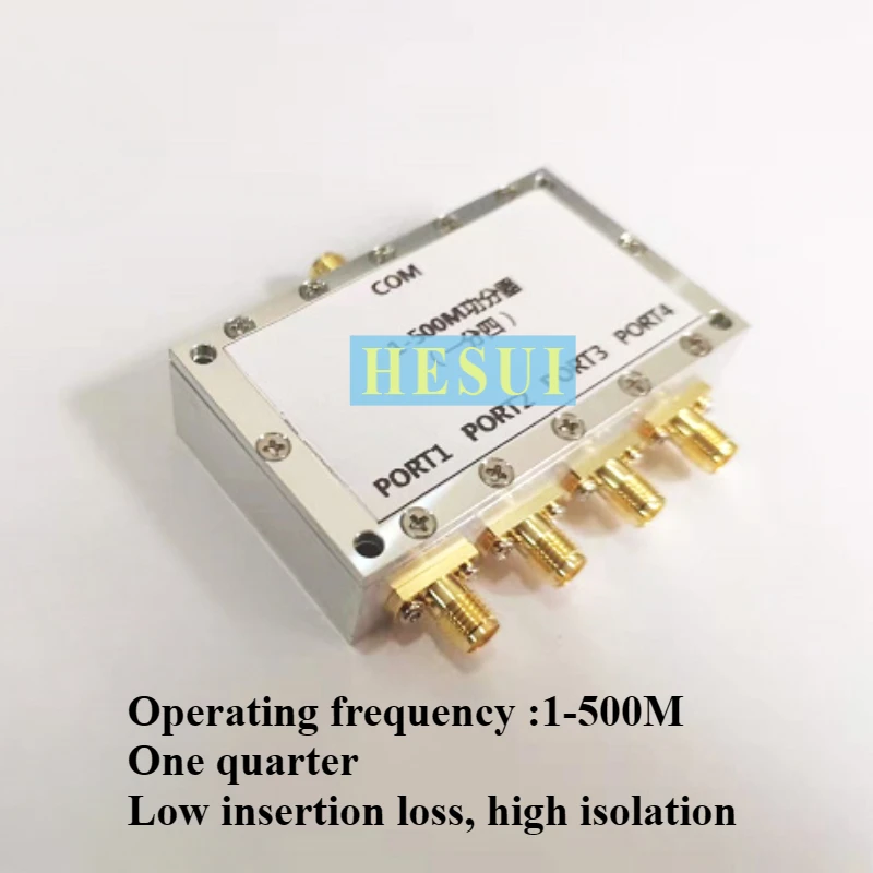 

1-500M one minute four power divider Medium frequency Low frequency combiner clock