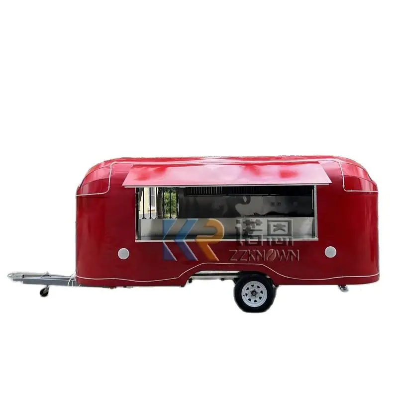 

Customized Mobile Ice Cream Coffee Fast Carts Airstream Kiosk Food Caravan Fast Food Trailer for Sale USA