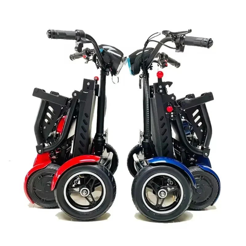 

4 Wheels Elderly Electric Scooter Disabled Handicapped Folding Mobility Scooter For Seniors