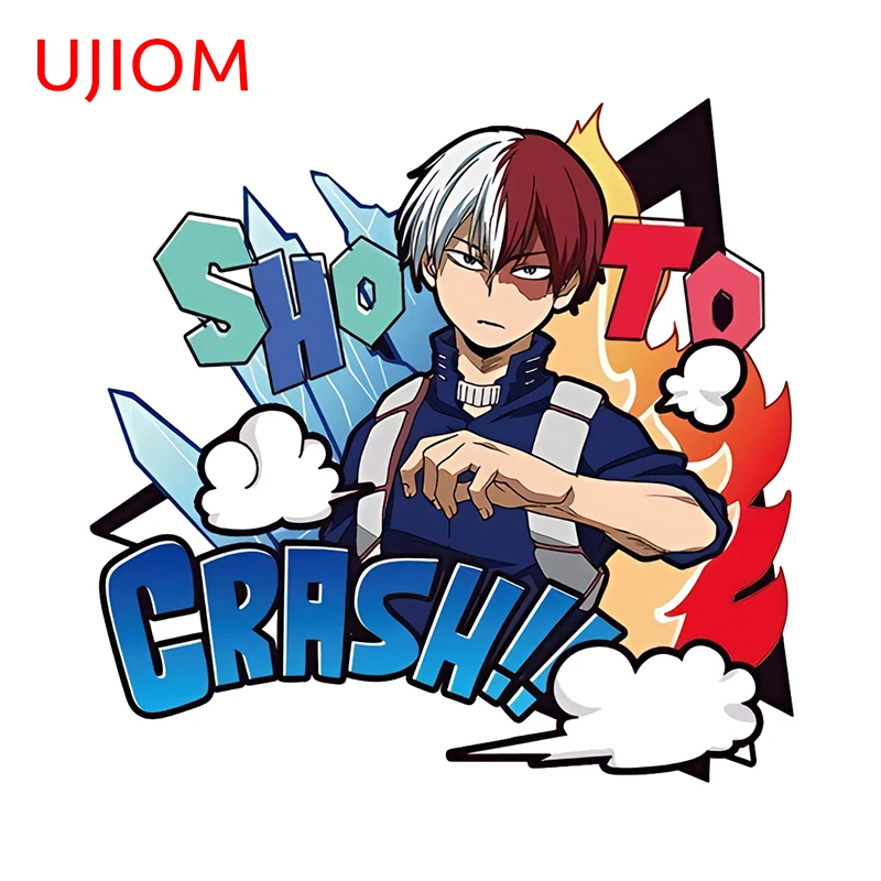 UJIOM For Todoroki Shoto Personal Wall Stickers Funny Anime Boy Graffiti Decals Waterproof Bedroom Decoration Accessories