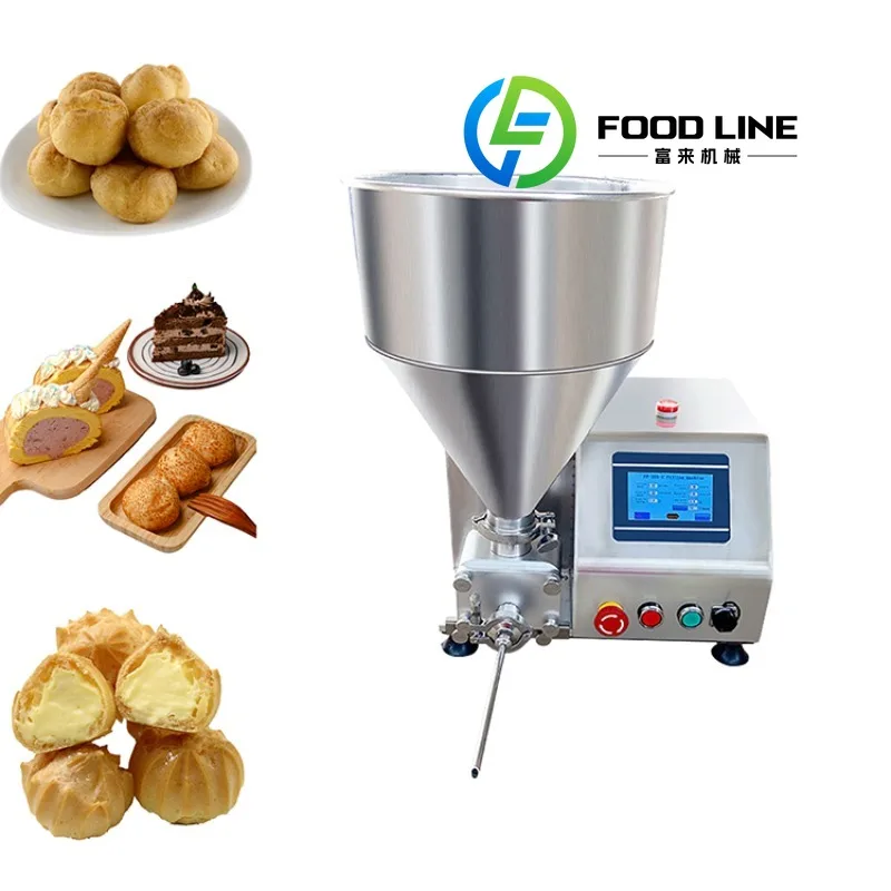 

Заводская цена, полуавтоматическая машина для наполнения слоеного крема для торта, диспенсер для кондитерских изделий, машина для наполнения пончиков