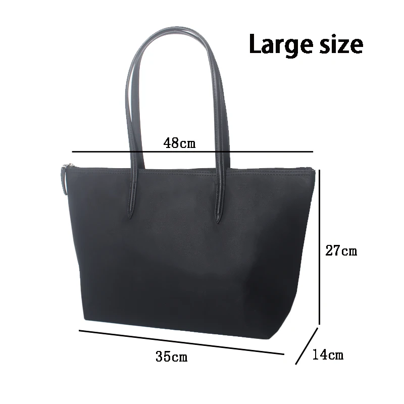 Bolso de mano de cocodrilo para mujer, bolsa de hombro de gran capacidad, impermeable, para compras, 2024