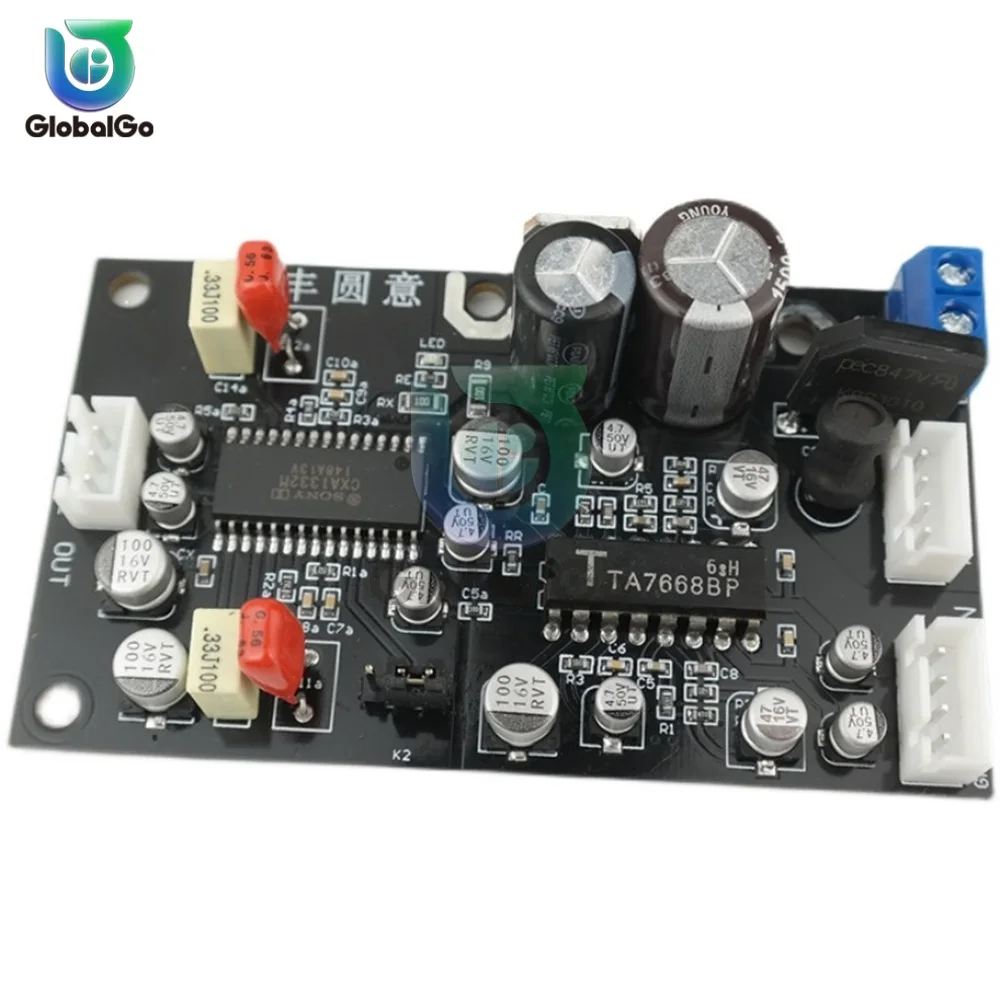 TA7668 Stereo Tape Recorder Magnetic Head Preamplifier Board With CXA1332 Dolby Noise Reduction