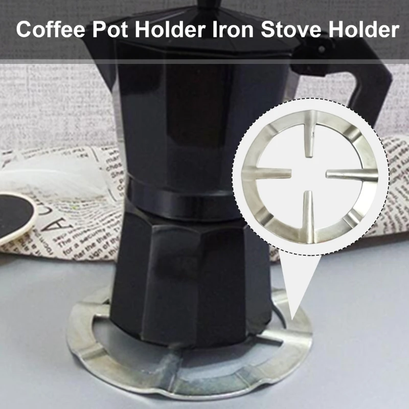 モカコーヒーポットラック おしゃれなコーヒーポット棚 モカポットスタンド コーヒーメーカーホルダー キッチンやオフィスに最適