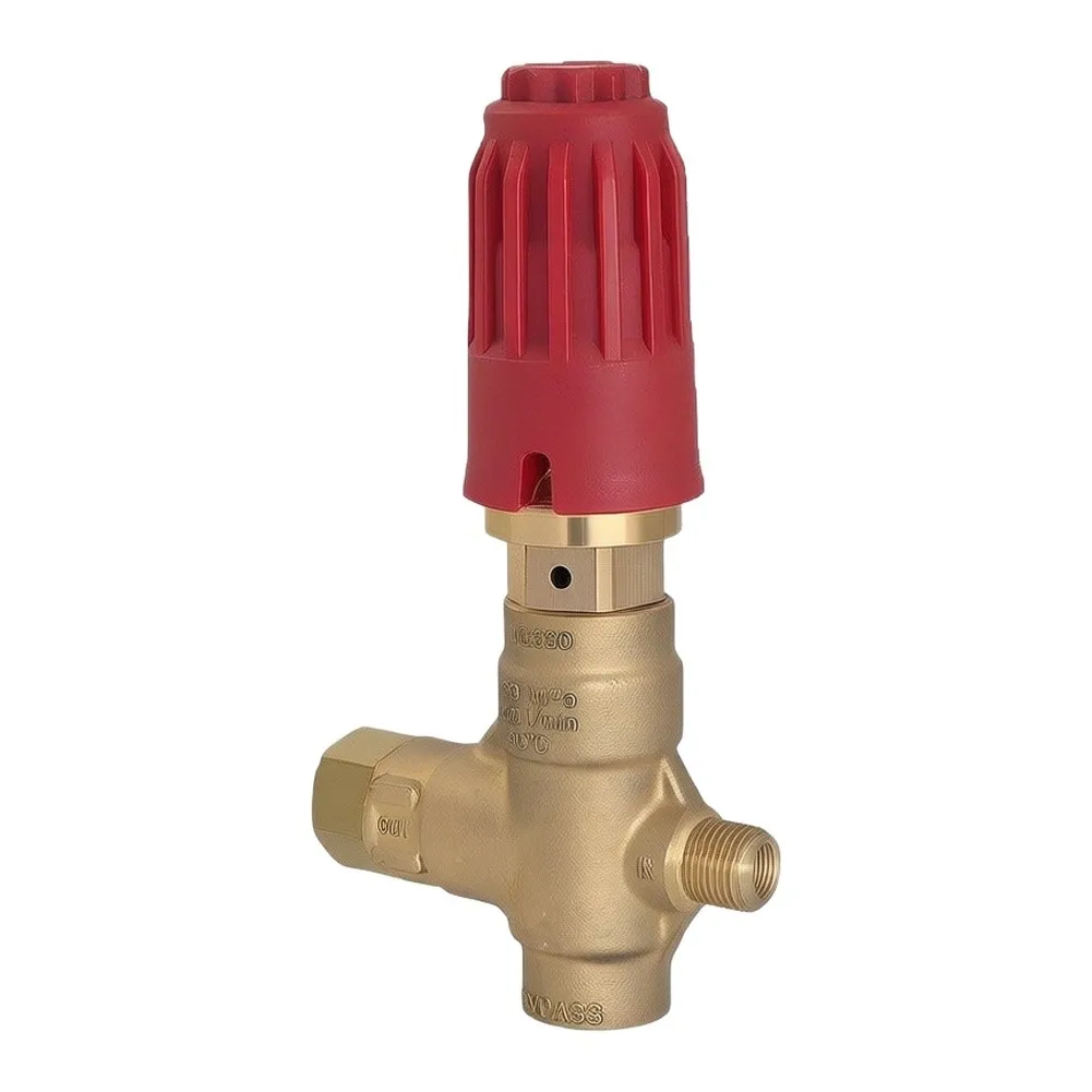 Brass Unloader Valve Red 350 Unloader Valve Robust Brass And Steel 4800 PSI Capability For High Pressure Cleaning
