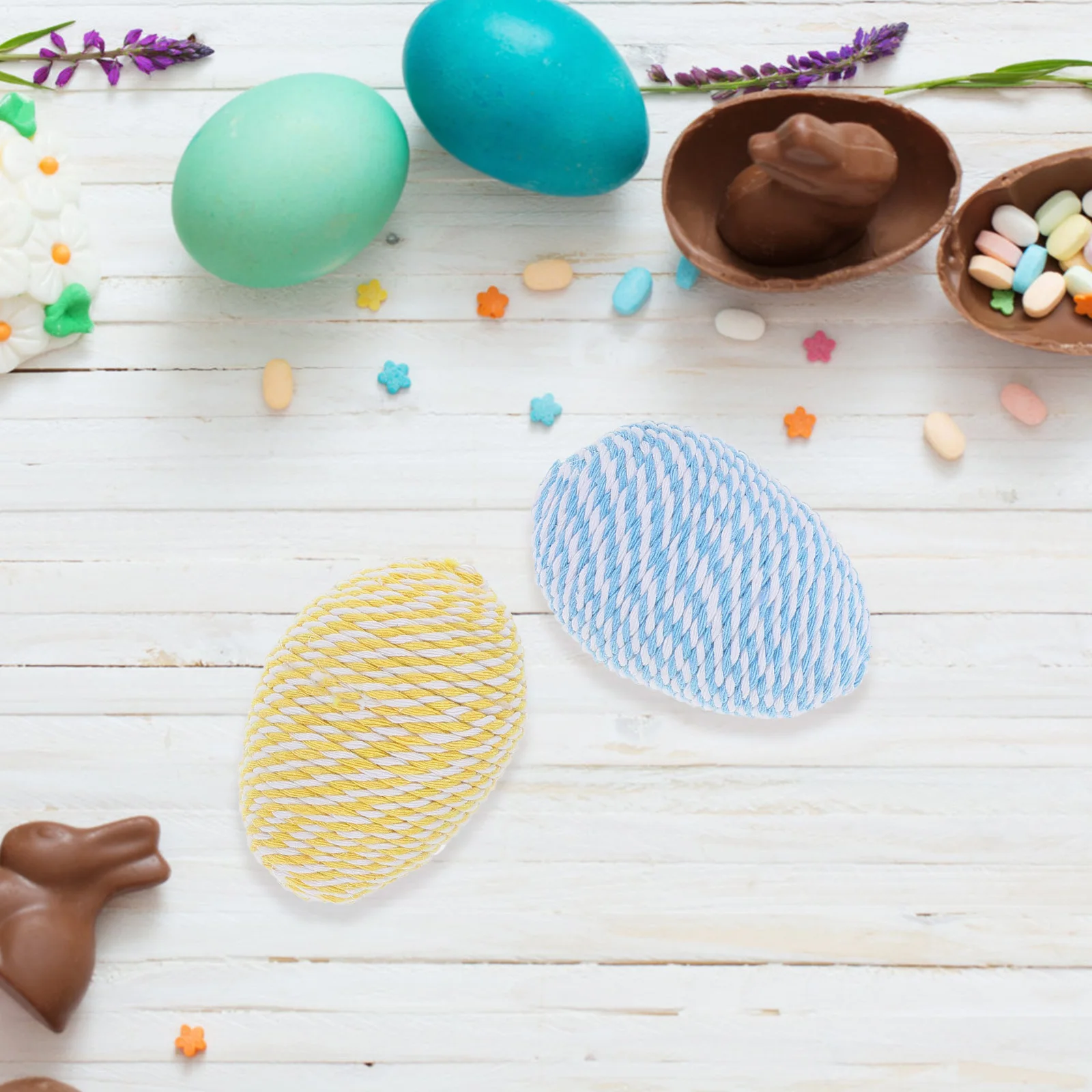 

5Pcs Simulation Egg Decorations Bright Colored Party Favors for Easter Celebration Festival Scene Ornament Set