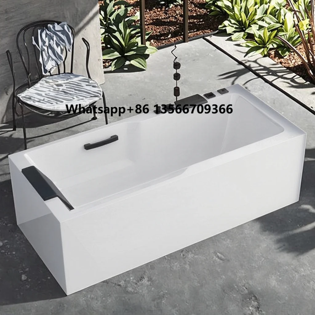 

Deep Soaking Oversize Acrylic Freestanding Bath Tub - Luxury Modern Design for Indoor Bathroom Showers