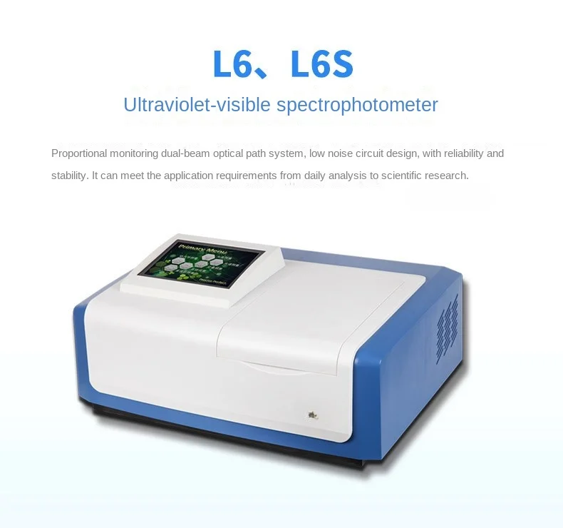 L6/L6S Proportional Dual-Beam UV/VIS Spectrophotometer Scanning Analysis