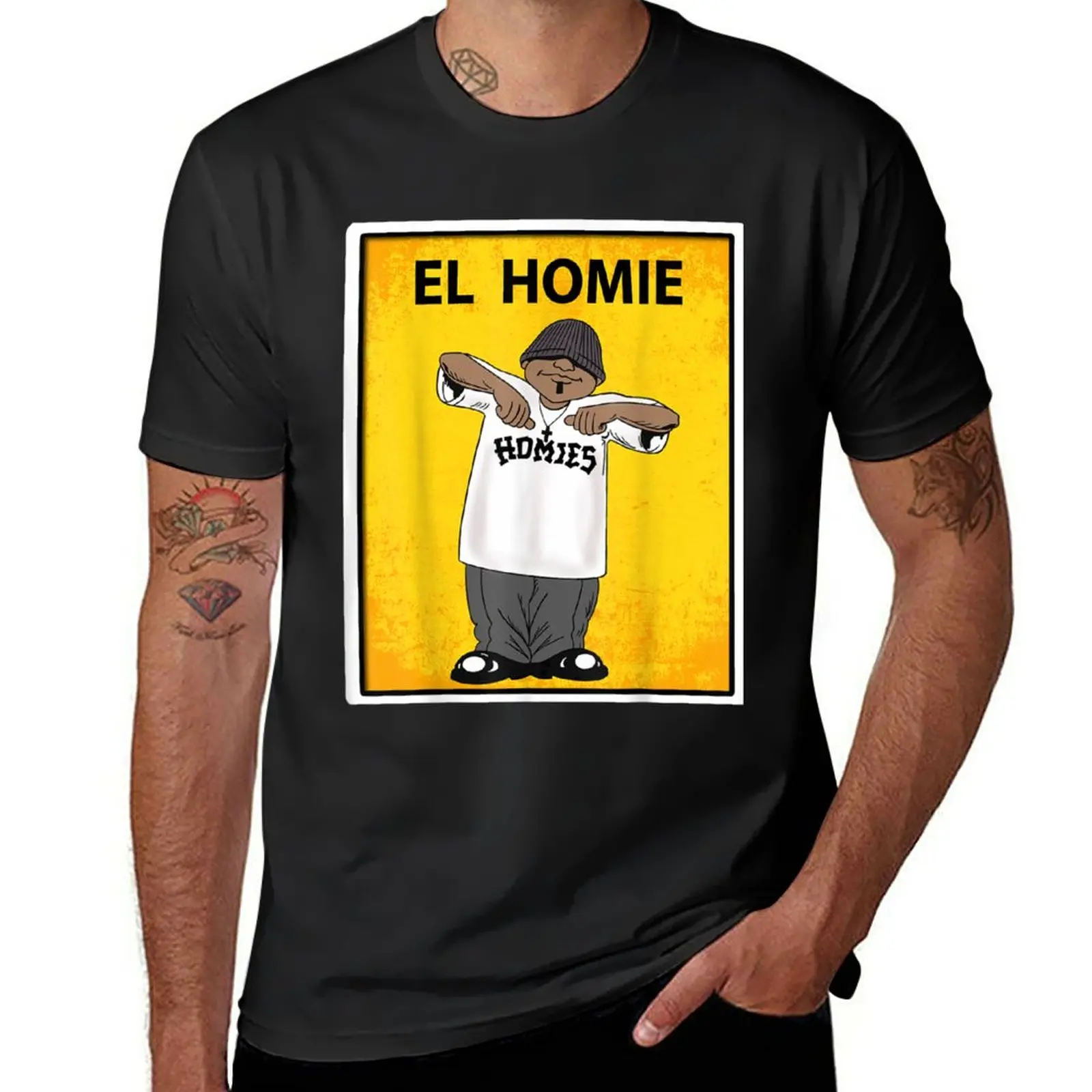 

New EL HOMIE - Spanish Blonde Guy Lottery Design - Mexican Bingo EL HOMIE - EL HOMIE T-Shirt t-shirts man mens funny t shirts