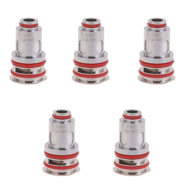 2024 New 5PCS Replacement Atomizer Coils Heads with Vertical Line Bottom Enhances Flavor for GTX Coil 0.15ohm-1.2ohm