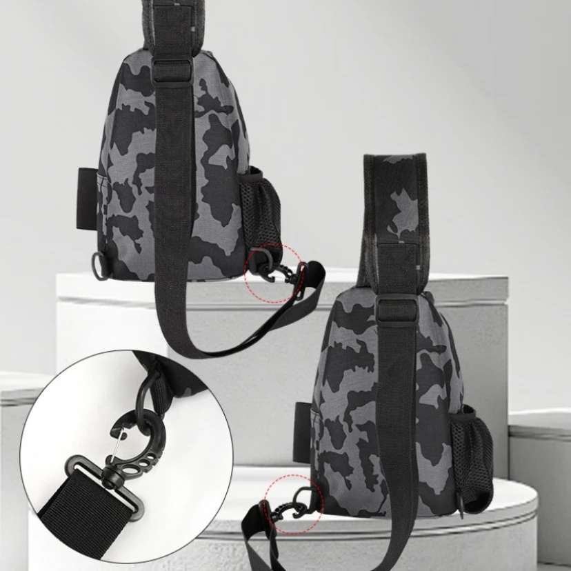 الرجال النساء حقيبة ساعي الرياضة التمويه التكتيكية حقيبة صدر للرجال متعددة الوظائف الترفيه السفر المحمولة الكتف حقيبة الصيد #5