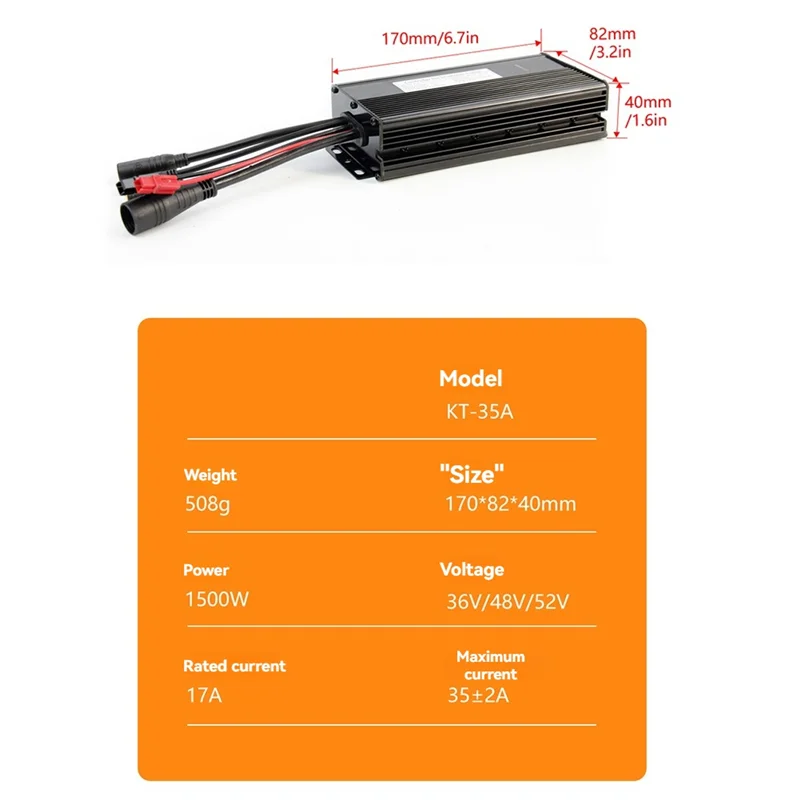 A89E-KT-35A 36V 48V 52V Sinus Welle Elektrische Fahrrad Controller Für 1500W Motor Fahrrad Geändert Zubehör