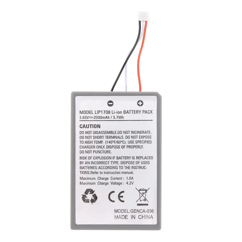 2000mAh Lithium Ion Li-ion Rechargeable Battery Pack Replacement for PS5 DualSense Wireless Controller